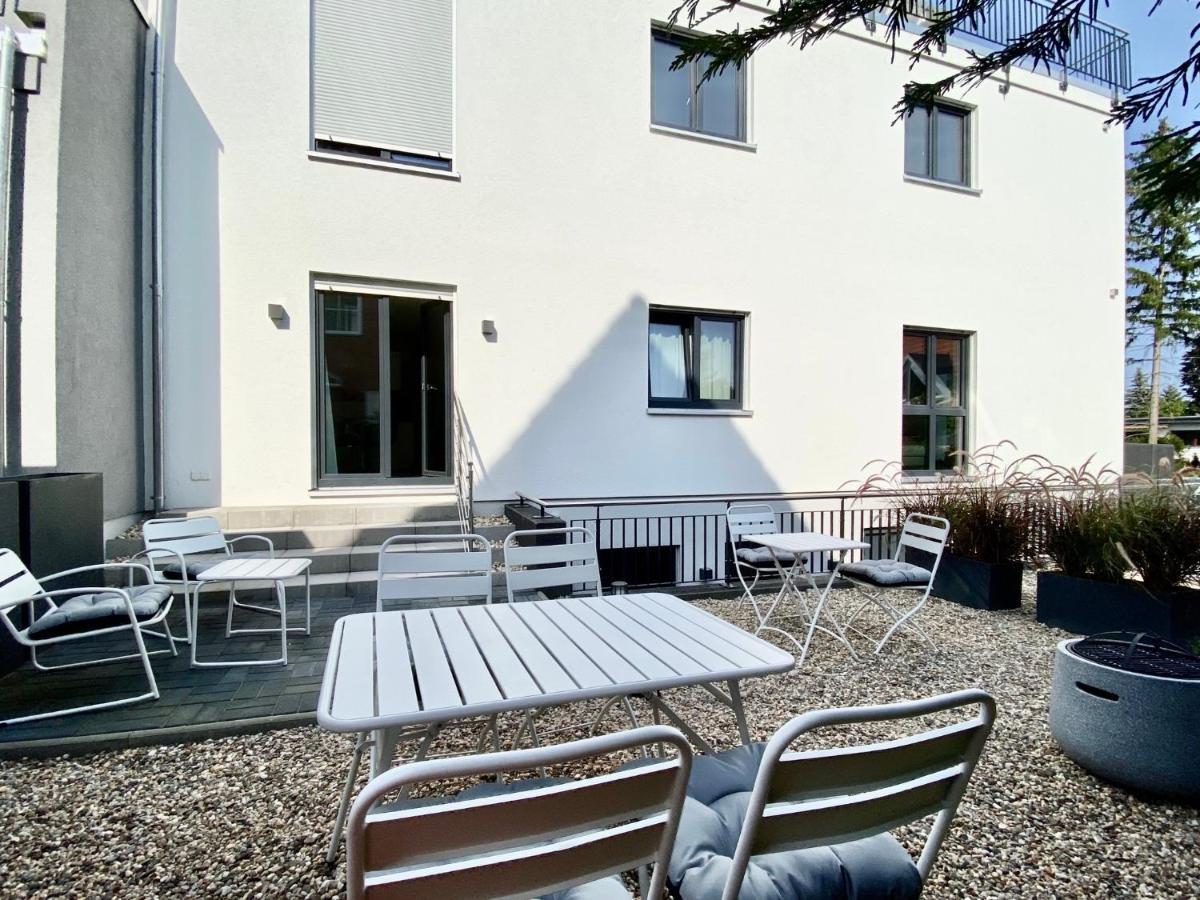 Modernes Apartment, Terrasse Und Garten Am Lilienthalpark Im Suedwesten Berlins Exteriör bild